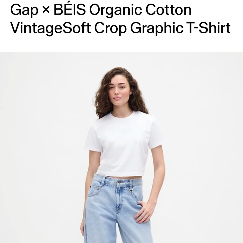 White Organic Cotton Crop Top